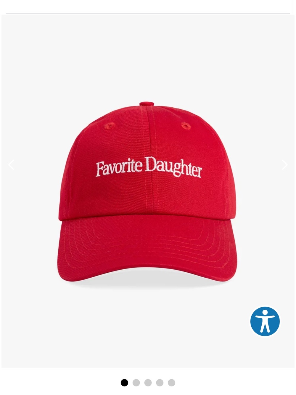 Favorite Daughter Red Logo Baseball Cap